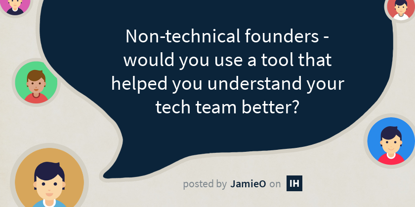 getdevinsight's tweet card. I've been working on a SaaS MVP that helps non-technical founders (or any leaders of tech teams actually) understand how well their development team are...