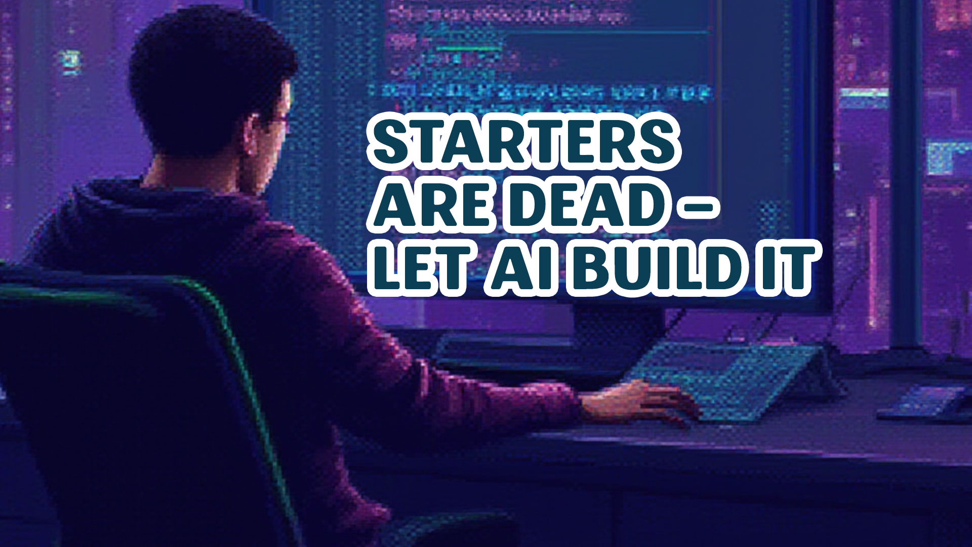 JavaJunky's tweet card. With AI-powered IDEs like Cursor and Windsurf, framework starters are becoming obsolete. Instead of searching for the perfect boilerplate, you can generate a custom stack in seconds.