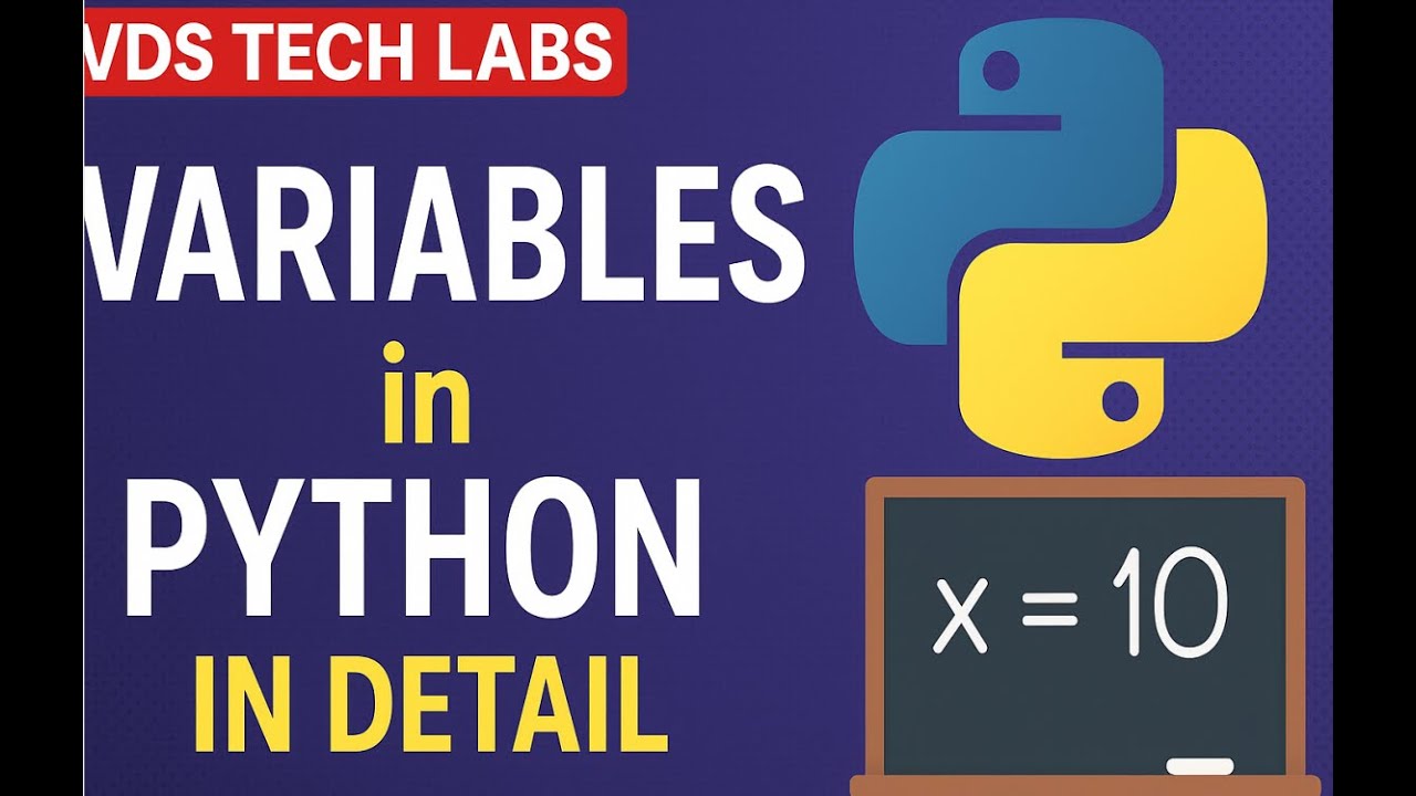 VdsTechLabs's tweet card. Variables in Python #python #pythonprogramming #variablesinpython