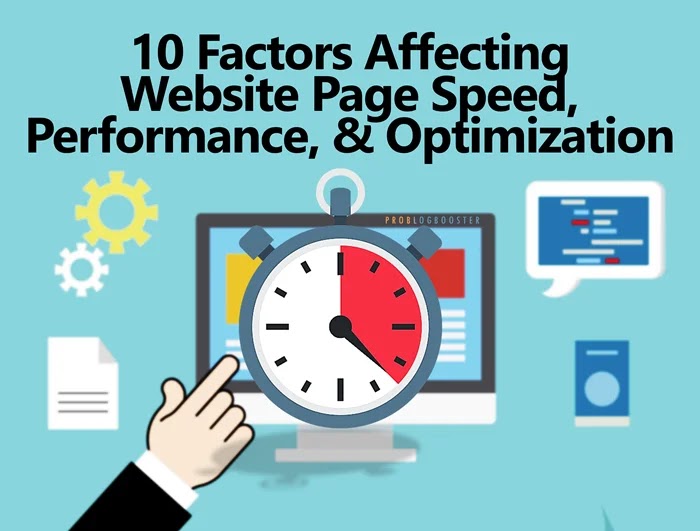 ProBlogBooster's tweet card. Listed most affecting factors that impacts websiet performance, page speed, and optimization. Fix slower loading time for WordPress/Blogger sites.