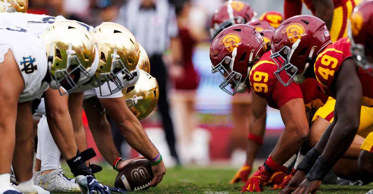 acmepackingco's tweet card. There’s five top-25 matchups on Saturday, including maybe the last USC vs. Notre Dame game.