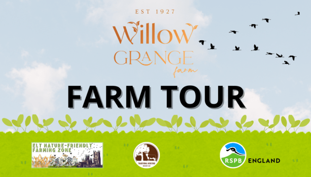 ElyNFFarming's tweet card. The Ely Nature-Friendly Farming Zone (NFFZ) and the RSPB were delighted to have pulled off our first, and successful, Farm Tour Saturday event at Willow Grange Farm on the 19th July, despite the ra…