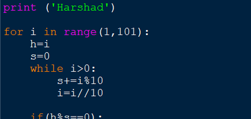 codingcreativo's tweet card. Un numero di Harshad è un numero naturale divisibile per la somma delle sue cifre. I numeri di Harshad minori o uguali a 100 sono: 1, 2, 3, 4, 5, 6, 7, 8,