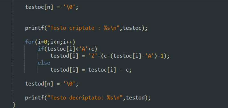 codingcreativo's tweet card. In questa lezione implementeremo un algoritmo per il cifrario di Cesare in C. Il cifrario di Giulio Cesare è un facile esempio di crittografia a