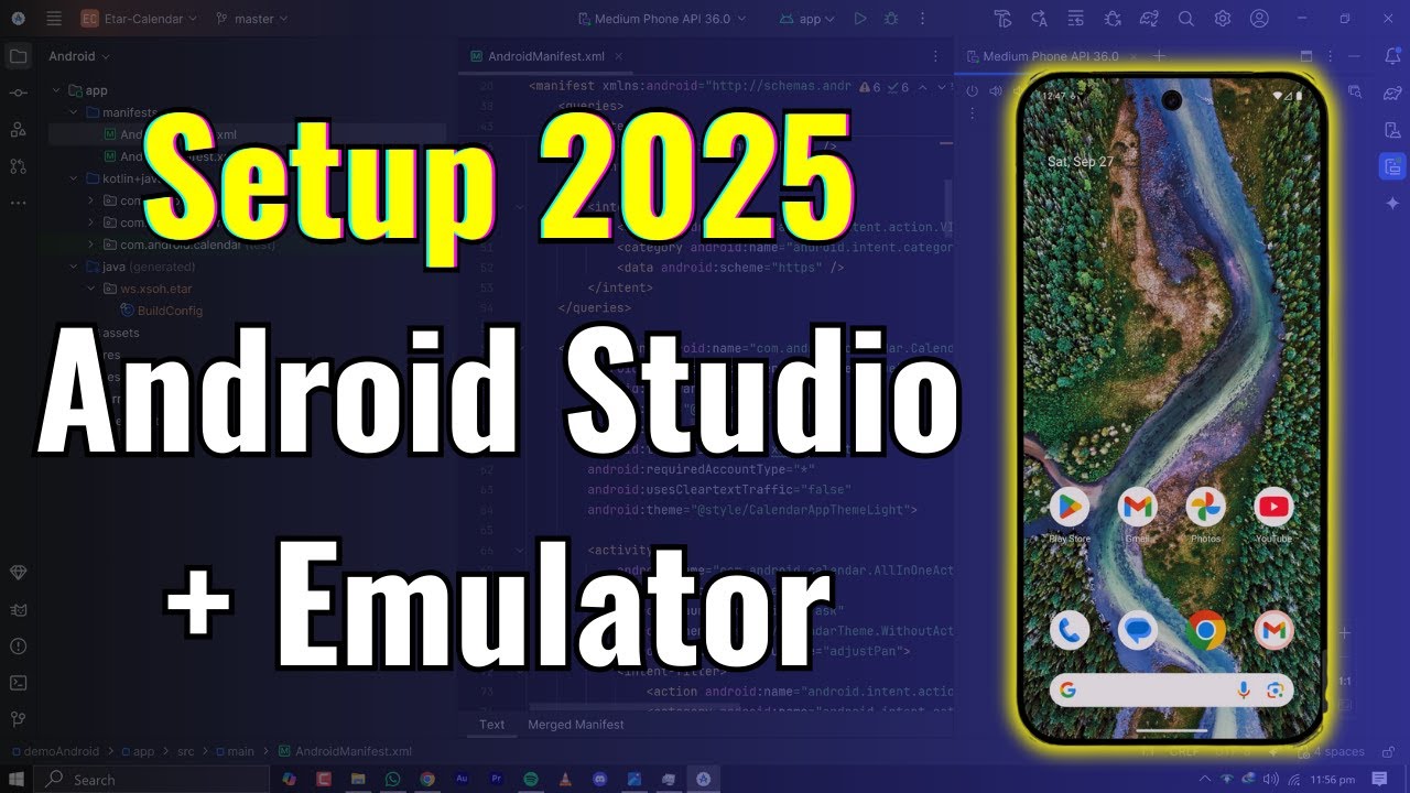 tech_with_monir's tweet card. How to Install Android Studio on Windows 10 & 11 | Step-by-Step Guide