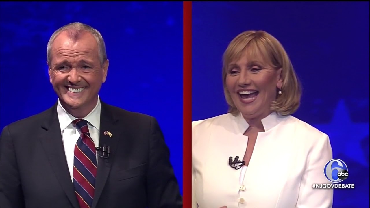 HTMLFormatNews's tweet card. Kim Guadagno | Phil Murphy debate - 10/10/17