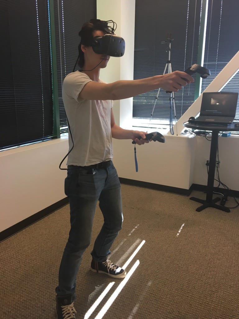 perplexigonmb's tweet card. Yesterday the team was invited to try out the new untethered TPcast for the HTC Vive. It was a great experience and the team was very…