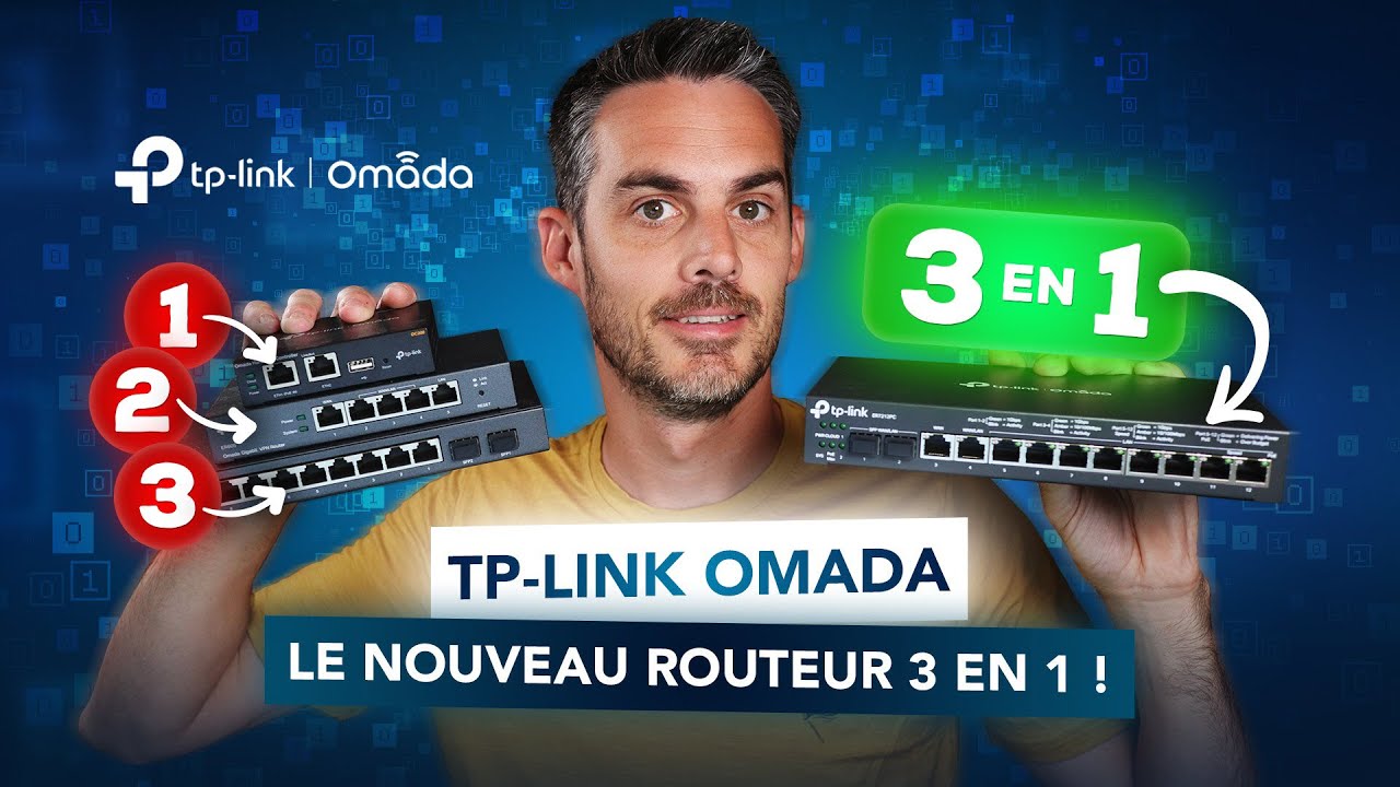 Tech2TechFR's tweet card. TP-Link ER7212PC : La solution réseau Omada 3 en 1 pour les TPE et...
