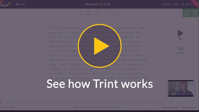 maboa's tweet card. How Trint works