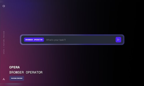 CNBCTV18News's tweet card. The Browser Operator, currently in preview, allows users to issue natural language commands, which the browser then executes autonomously.