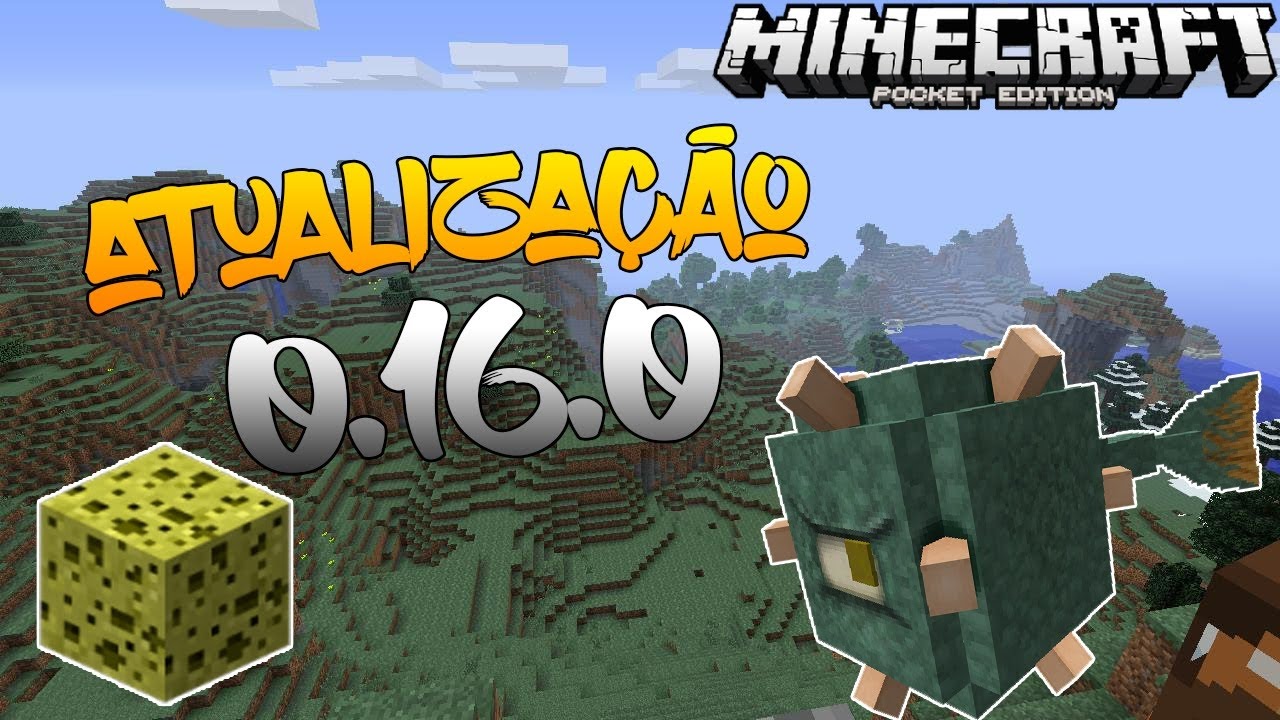 Android_Games06's tweet card. Download do Minecraft PE versão 16.0 oficial com whinter boss...
