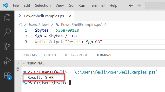 PowerShellFAQs's tweet card. Learn how to convert bytes to GB in PowerShell with simple formulas and scripts. Step-by-step examples to format results and handle large byte values correctly.