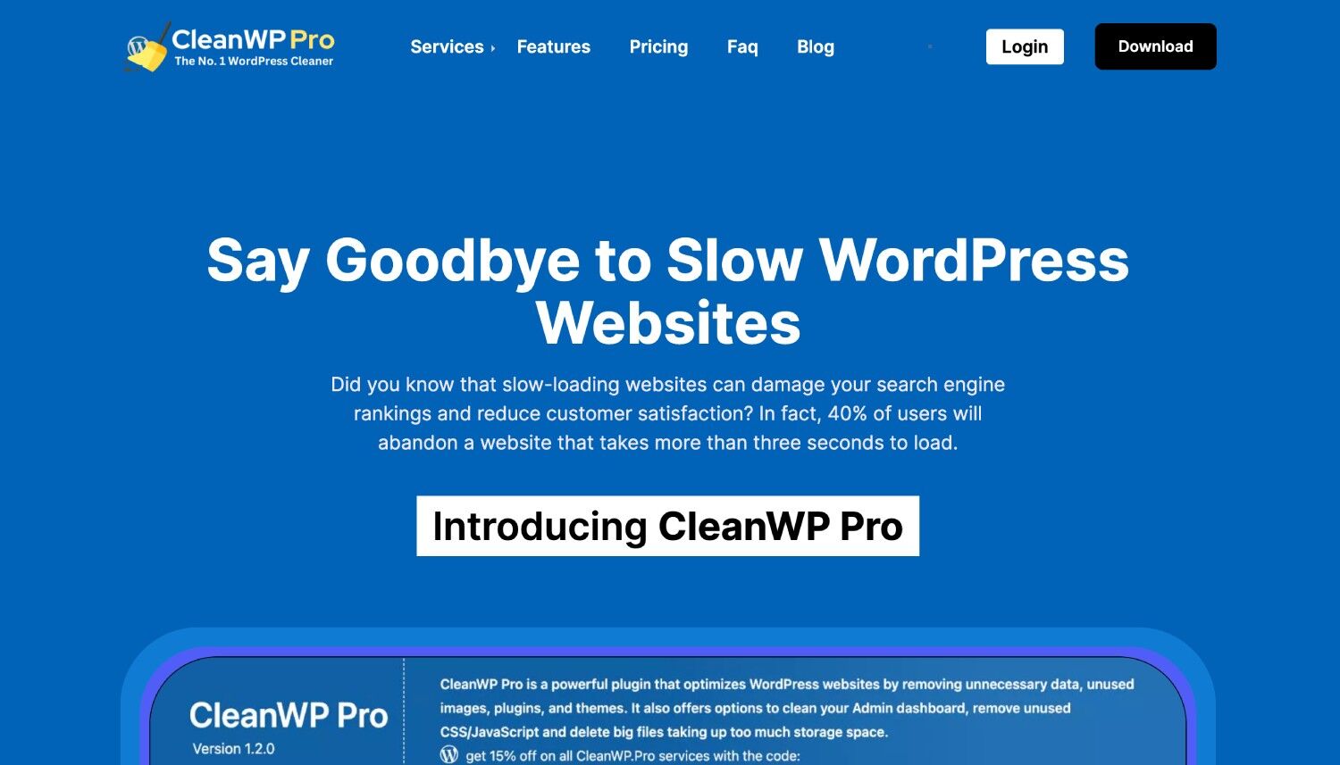 WebDeveloperIM's tweet card. The All-In-One Solution for Security, Speed, and Peace of Mind. 🧹 Clean junk, unused media, and files. It backs up the full website and checks core security.