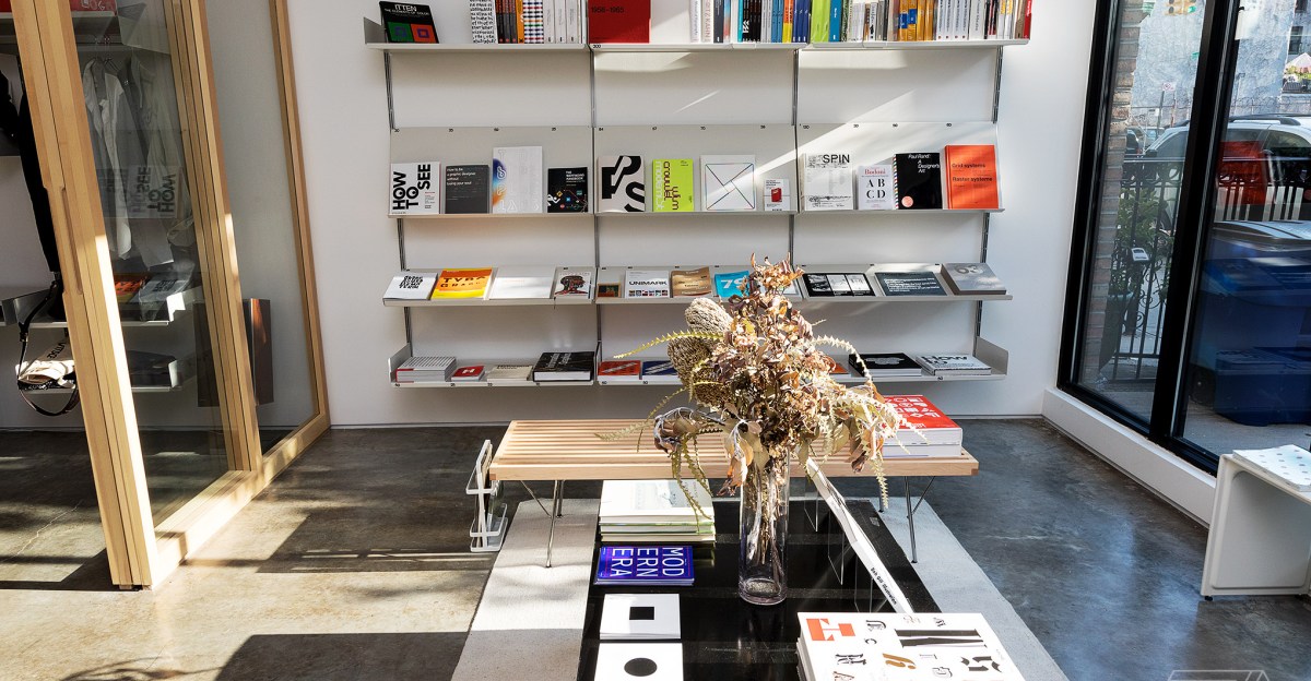 AaronStanush's tweet card. Inside Standards Manual, the NYC bookstore dedicated to archiving graphic design history