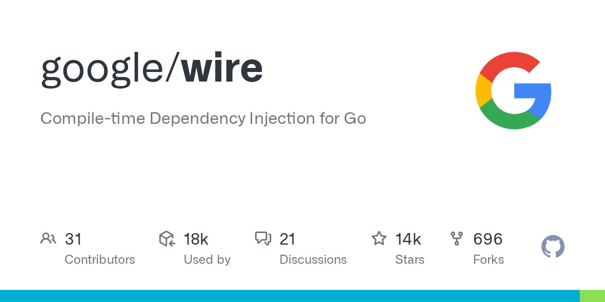 github_trends's tweet card. Compile-time Dependency Injection for Go. Contribute to google/wire development by creating an account on GitHub.