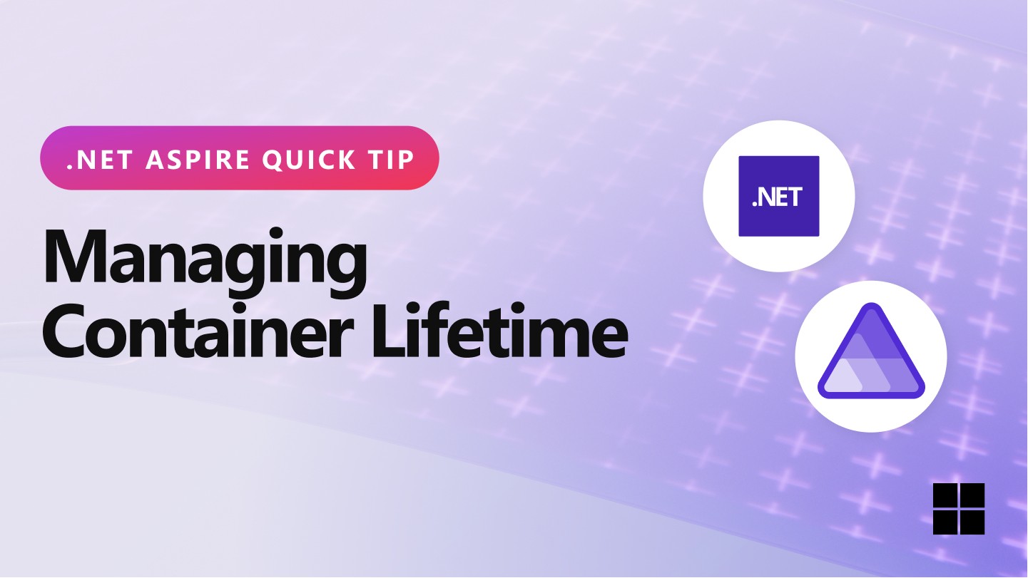 ivanoscifoni's tweet card. .NET Aspire 9 adds new control over the lifetime of containers on your local developer environment. Let's look at how to manage them with the new APIs!