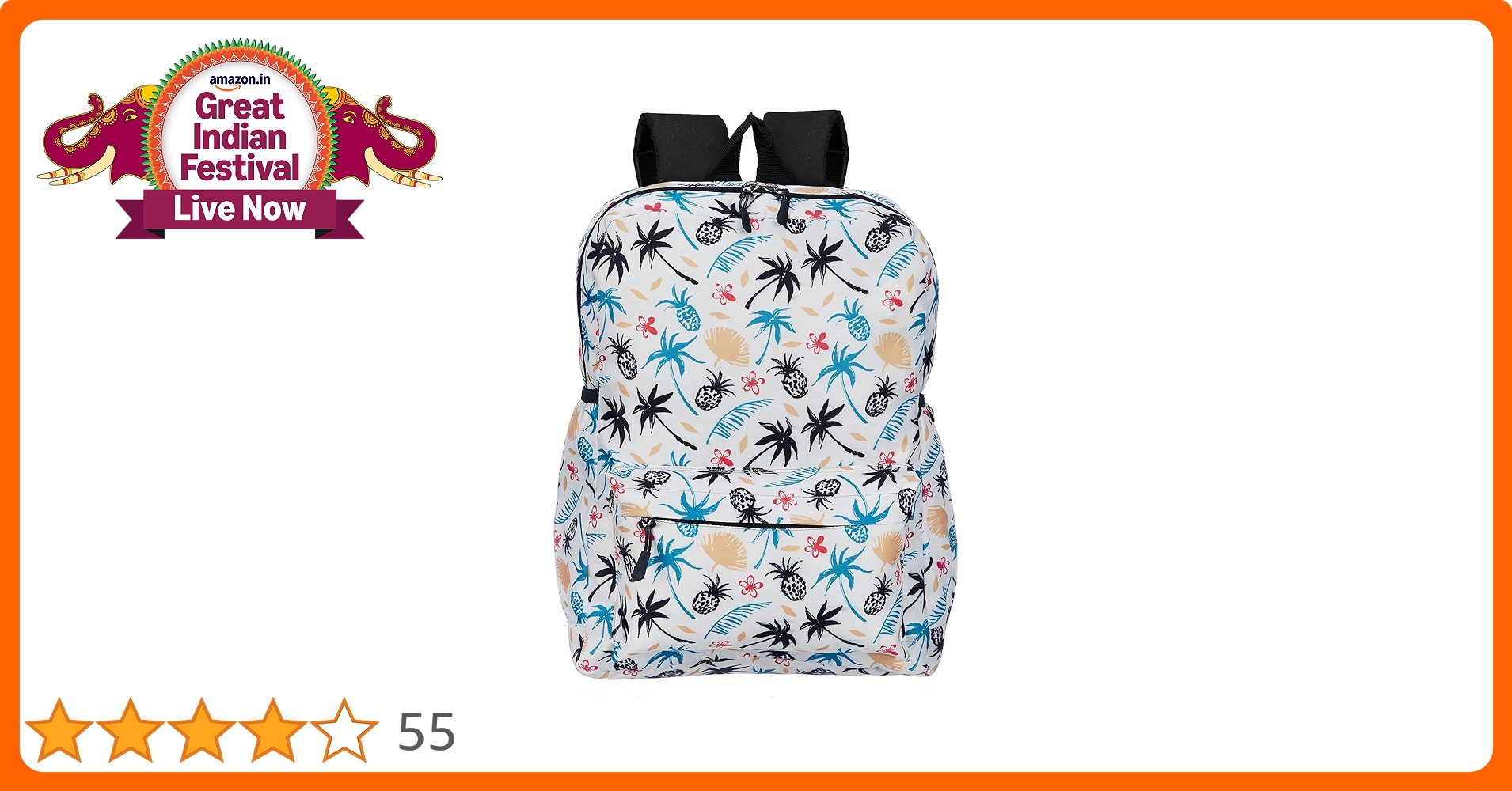 DealsinIND's tweet card. Introducing the Printed Backpack from Amazon Basics, designed for those who are always on the go. With a volume capacity of 13 litres, this backpack is perfect for travel, outdoor adventures, and...