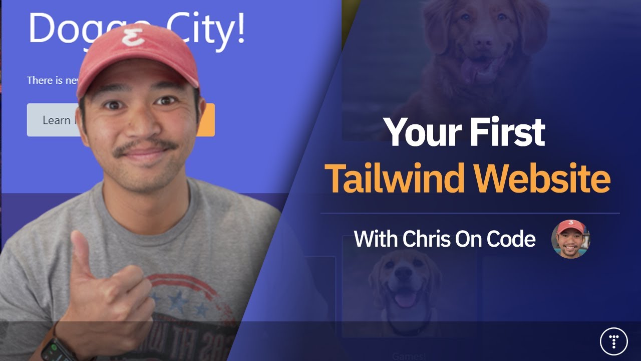 CodeSelfStudy's tweet card. Your First Tailwind Website