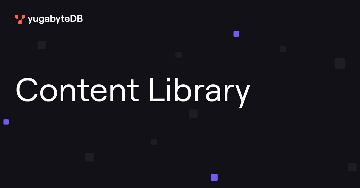 Yugabyte's tweet card. Explore our content library to learn more about YugabyteDB’s extremely low latency, massive scale, & comprehensive set of multi-region deployment options
