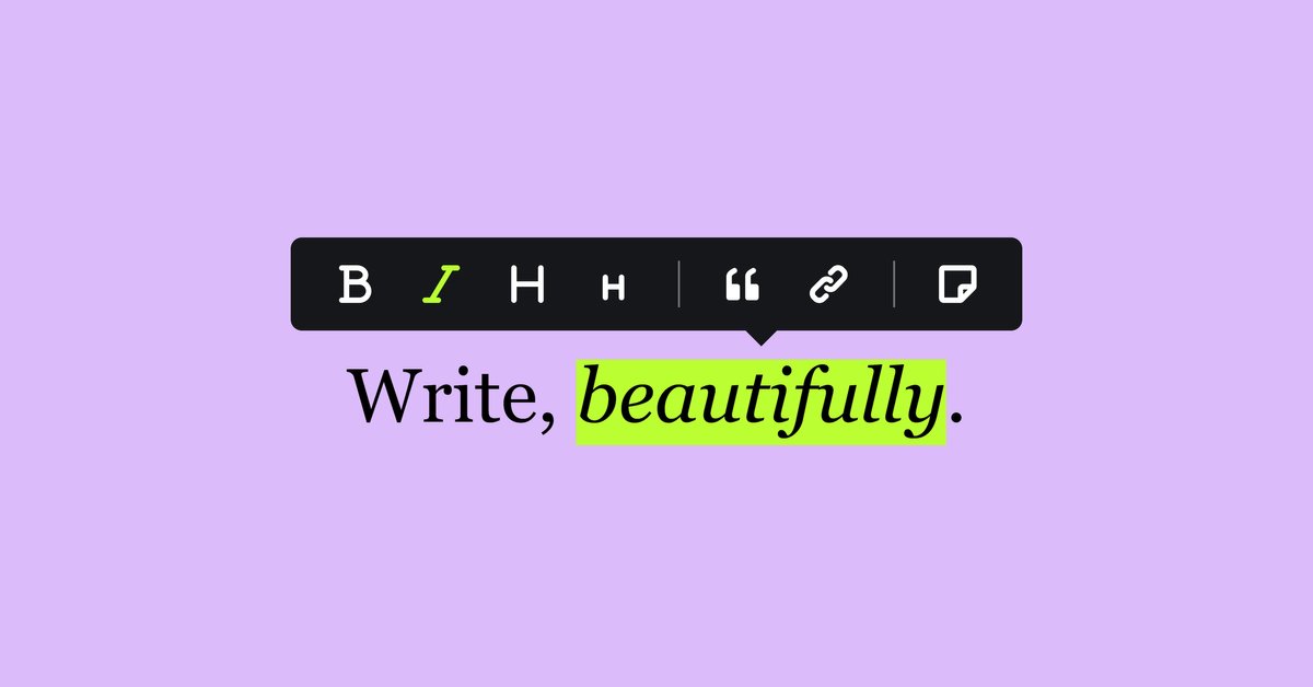 Ghost's tweet card. Rebuilt from the ground up, for beautifully simple publishing.