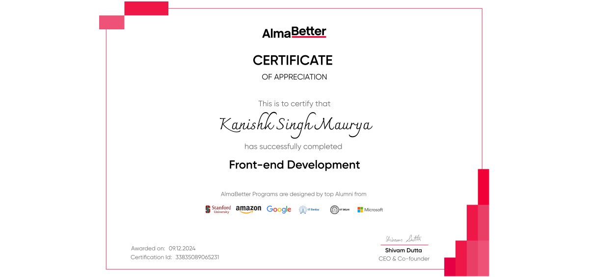 kanishksingh180's tweet card. Congratulations 🎉 We are elated to inform you that you have successfully completed a module of your program.