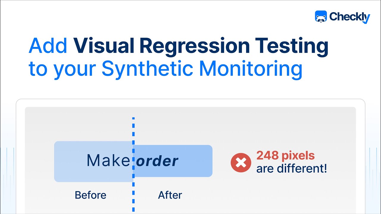 checklyHQ's tweet card. Add Visual Regression Testing to your Synthetic Monitoring