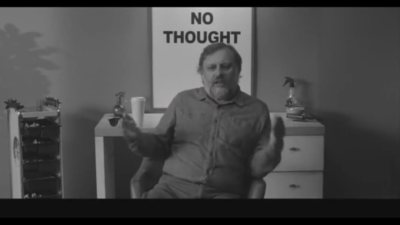 post_polar_'s tweet card. Slavoj Žižek explains ideology