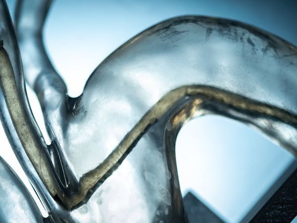 Hacksterio's tweet card. UCSD engineers created soft, steerable vine robots that use tiny actuators and air pressure to navigate complex spaces like human arteries.