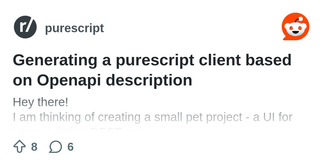 purescript's tweet card. Explore this post and more from the purescript community