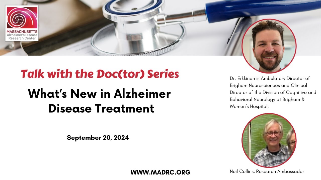 ADRCMass's tweet card. What’s New in Alzheimer Disease Treatment