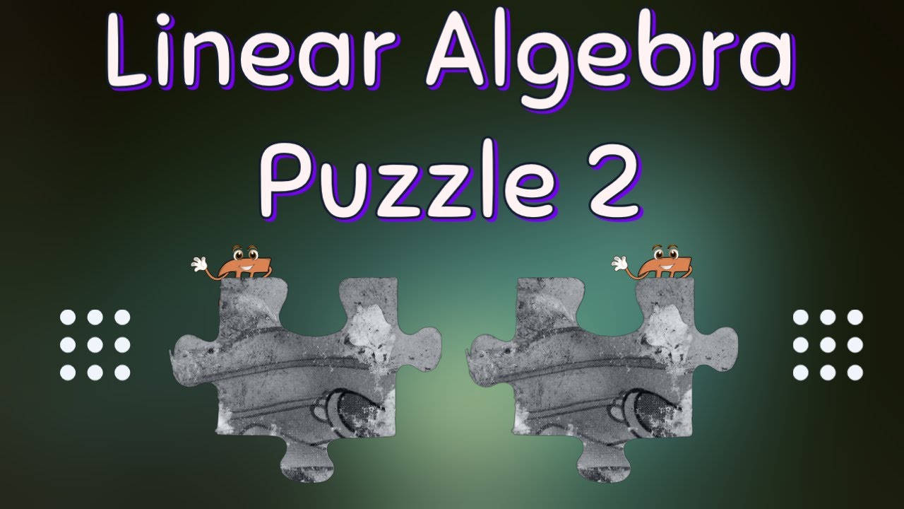MathRoute66's tweet card. Linear Algebra Puzzle 2