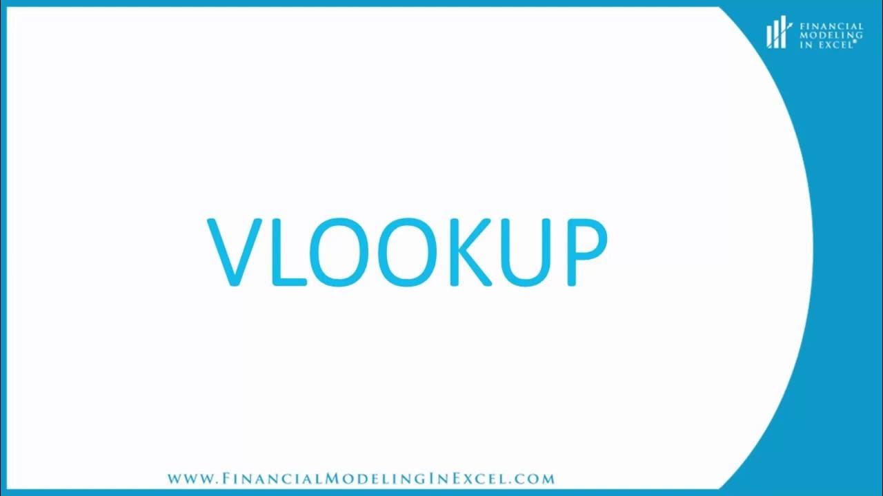 ExcelModeling's tweet card. VLOOKUP Tutorial - Financial Modeling in Excel
