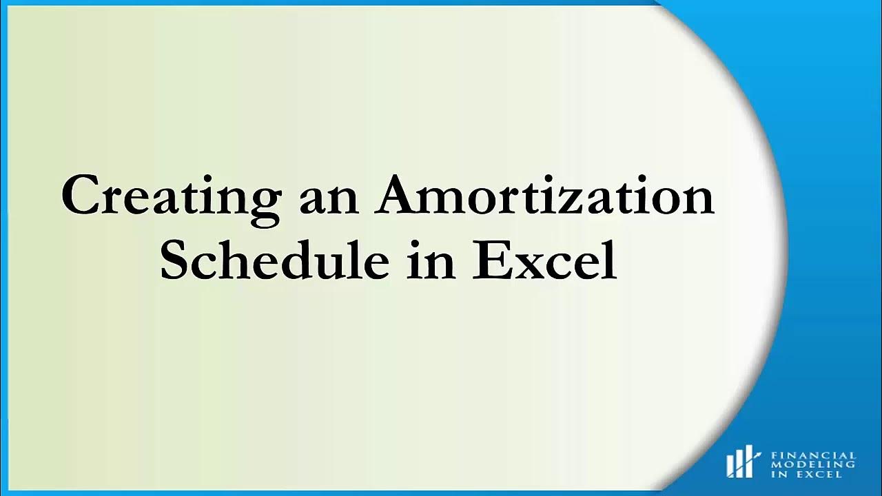 ExcelModeling's tweet card. Creating an Amortization Schedule in Microsoft Excel