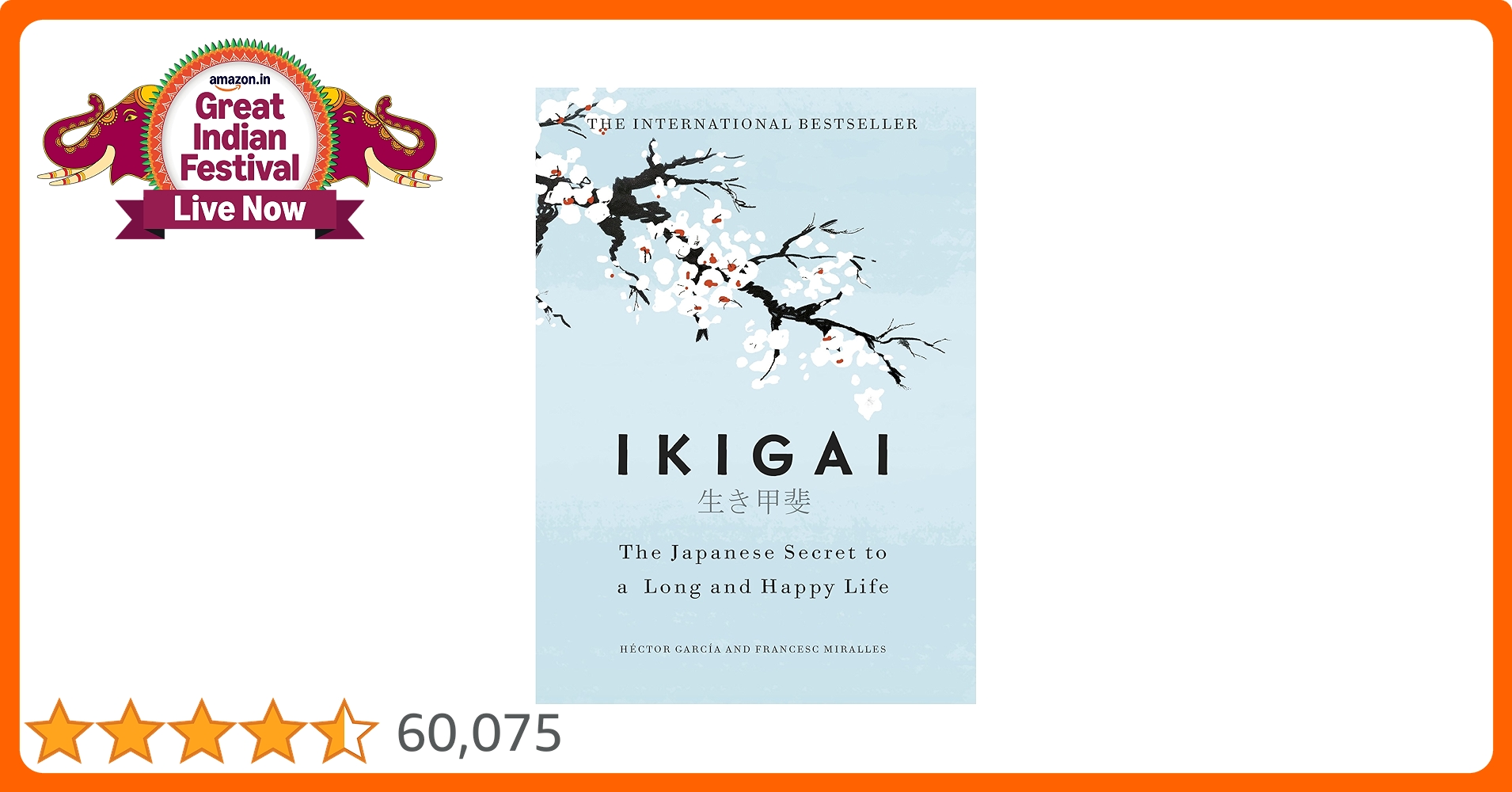 webgrowthhacker's tweet card. Ikigai: The Japanese Secret to a Long and Happy Life | A Global Self-Help Phenomenon that Guides You Towards a Joyful, Balanced, and Meaningful Life