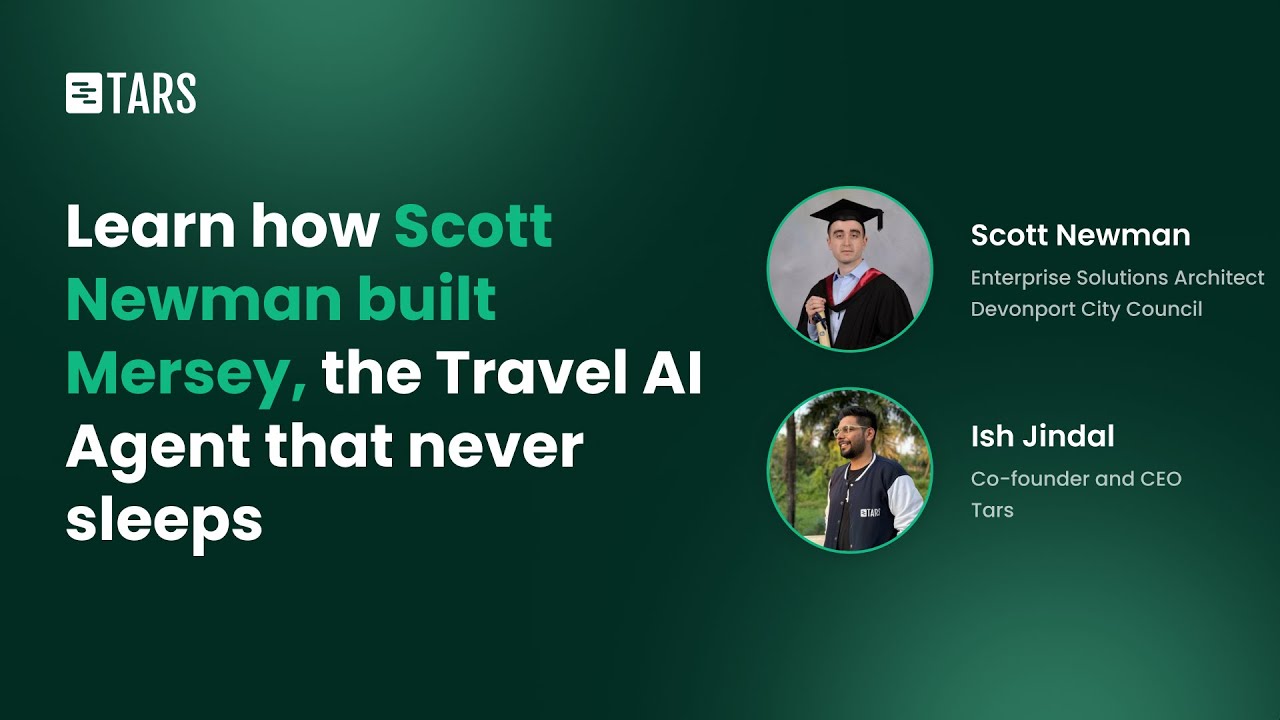 hellotars_ai's tweet card. Learn how Scott Newman built Mersey, the Travel AI Agent that never...