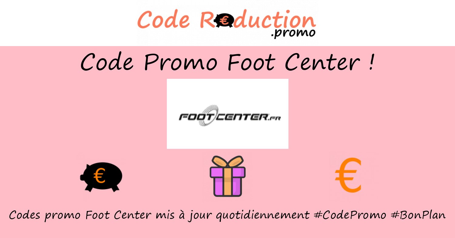 CodeRed_Promo's tweet card. ᐅ Trouvez un code promo Foot Center valide ⭐ Obtenez des réductions exclusives en utilisant un ❤❤❤ code promo Foot Center ❤❤❤ Octobre 2025