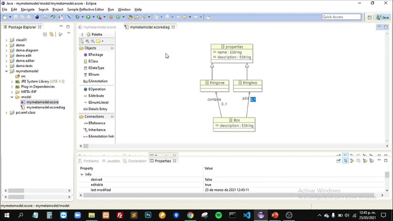 Mode2001's tweet card. Eclipse Modeling Framework (EMF) DSL-Metamodel