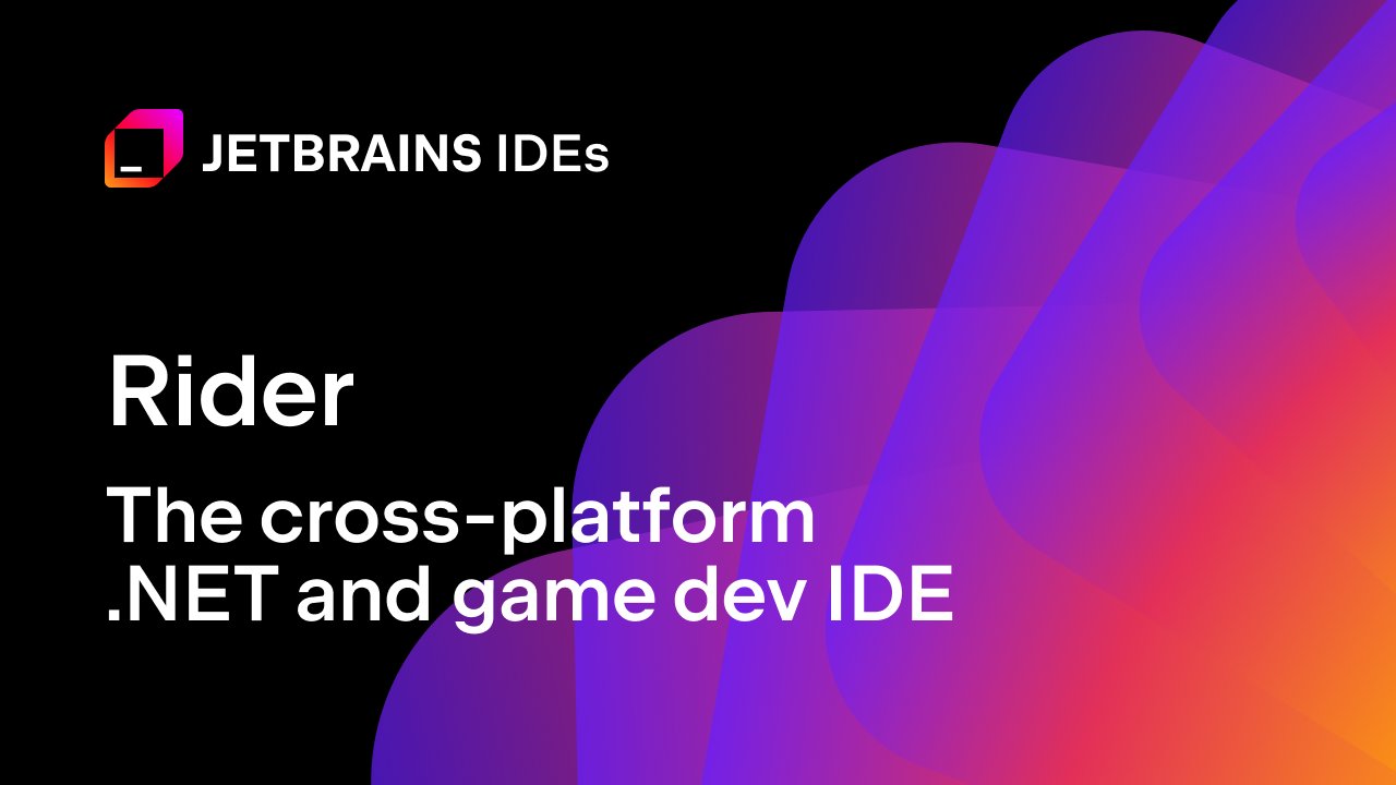 JetBrainsRider's tweet card. Develop .NET, ASP.NET, .NET Core, Xamarin or Unity applications on Windows, Mac, Linux