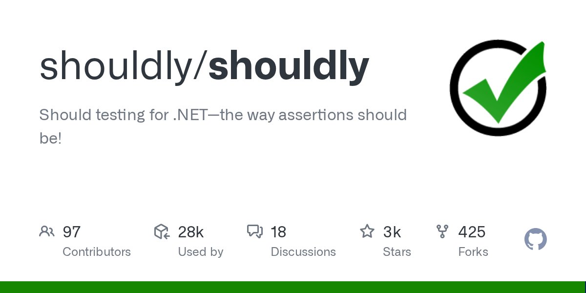 lioncoding's tweet card. Should testing for .NET—the way assertions should be! - shouldly/shouldly