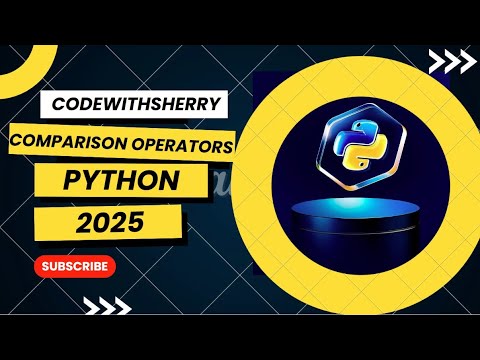 codewithsherry7's tweet card. Master Comparison Operators in Python (2025)