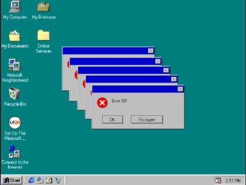 codehacks's tweet card. Fake Windows 98 errors