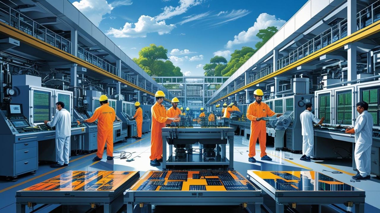 EmbeddedTechExp's tweet card. India’s semiconductor revolution is here—with billion-dollar ambitions, global partnerships, and its first chip in sight.