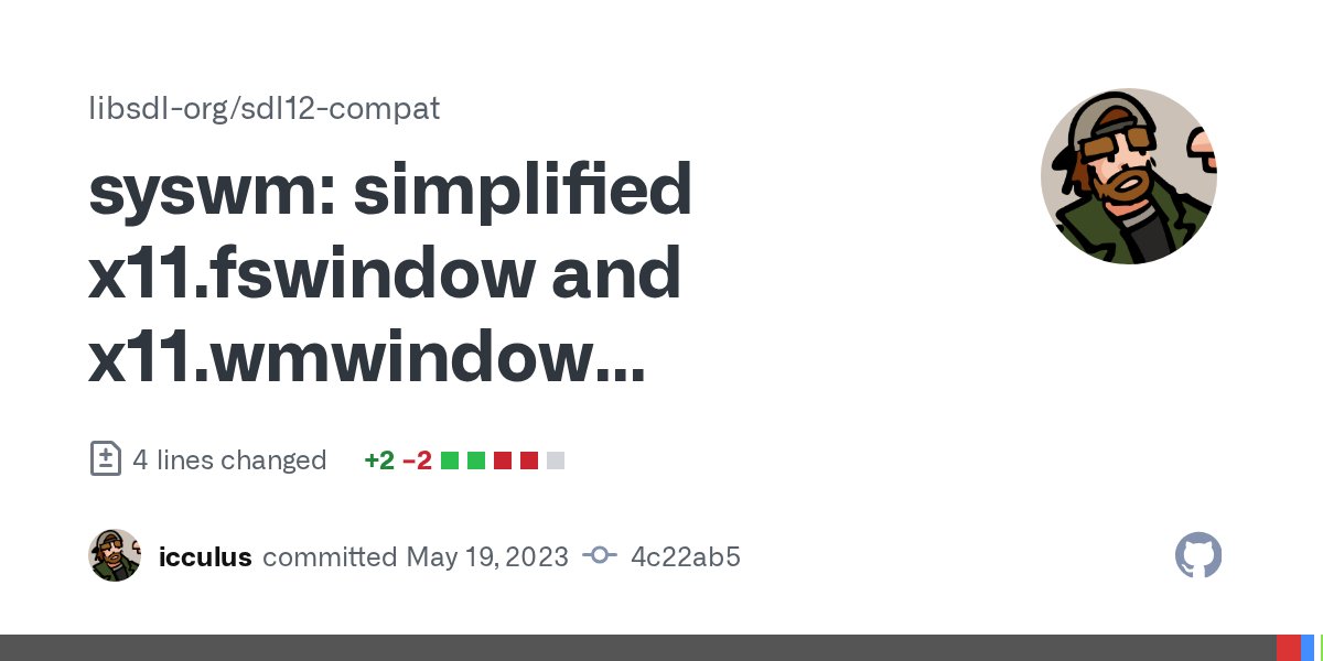 sdl_commits's tweet card. Reference PR #292.