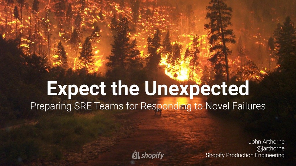 jarthorne's tweet card. A core concept in SRE is that we learn from major system failures, using the experience gained to improve resiliency of our systems. If we are successfu…