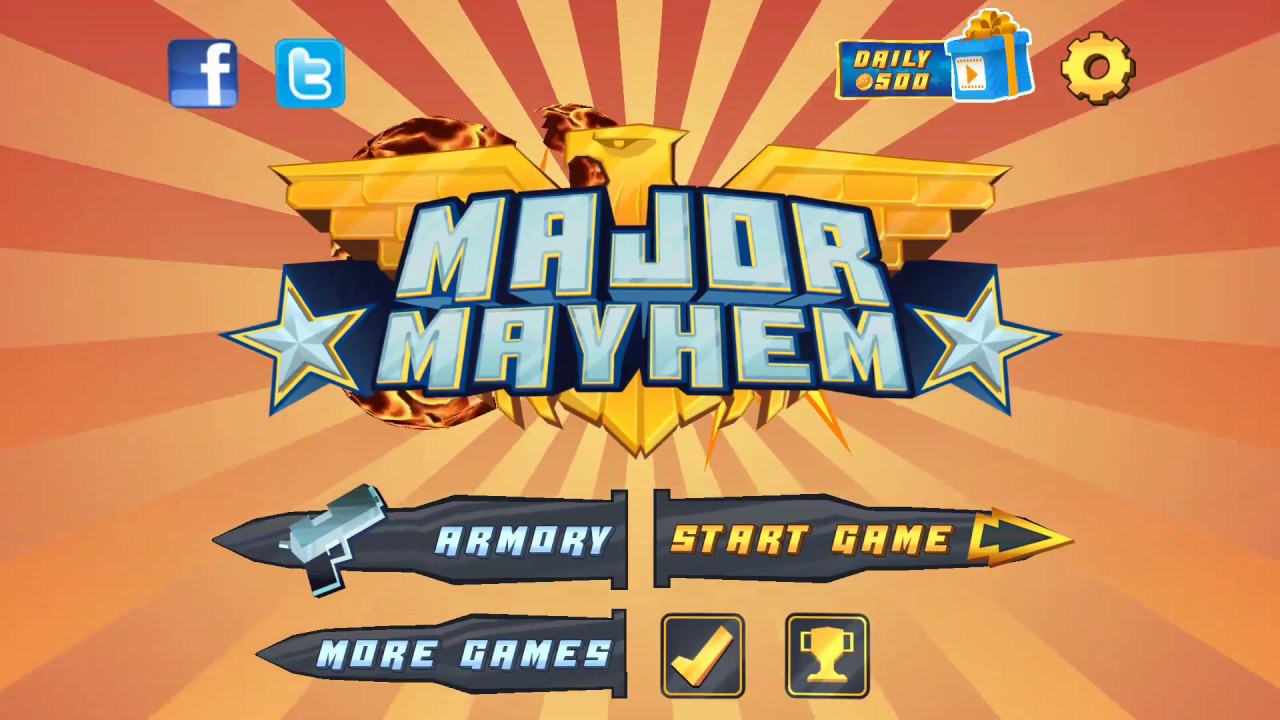 AndroidHackers1's tweet card. Major Mayhem Mod