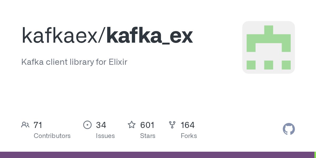 awesome_elixir's tweet card. Kafka client library for Elixir. Contribute to kafkaex/kafka_ex development by creating an account on GitHub.