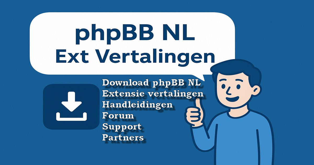 phpbbextnl's tweet card. 🇦 🔗 https://www.phpbbextnl.be/viewtopic.php?t=122 🔗 https://www.phpbbextnl.be/viewtopic.php?t=62 🔗 https://www.phpbbextnl.be/viewtopic.php?t=306 🔗 https://www.p
