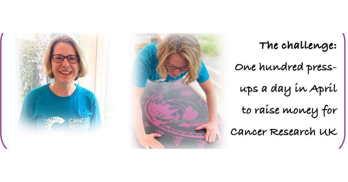 LabRowe's tweet card. Thanks for visiting my fundraising page! I’m excited to be doing 100 push-ups a day throughout April to help raise money for Cancer Research UK. Please show your support and help fund life-saving...