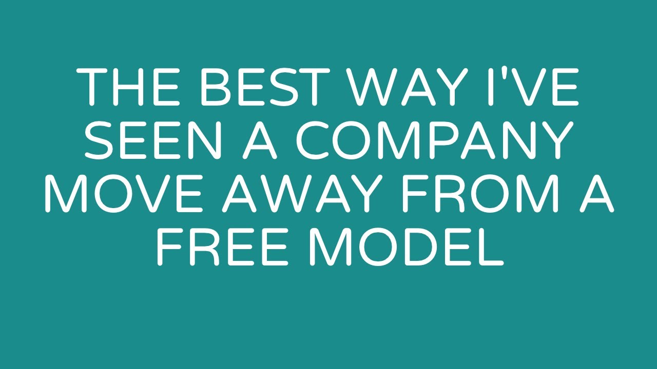 dabblemediallc's tweet card. The best way I've seen a company move away from a free model