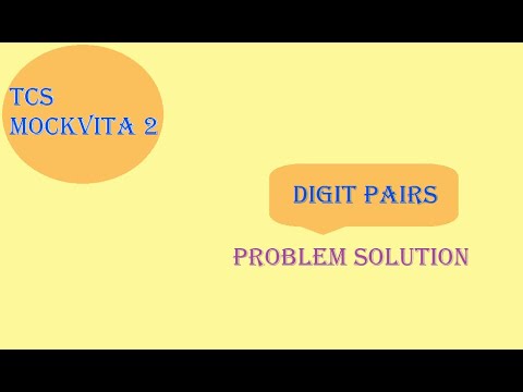 letscode7's tweet card. Digit Pairs Code Challenge || MockVita 2 || Solution || Python